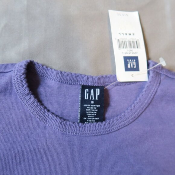 GapKids Girls Long Sleeve Purple Tee Small (5/6) NWT - Picture 2 of 7
